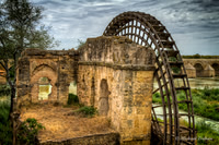 Water Wheel by the Roman Bridge