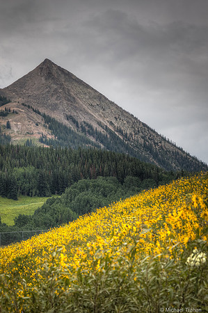 Crested Butte after which the town is named in Colorado
