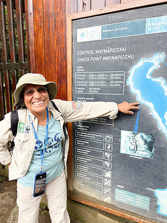 The trail climb we couldn't take: WaynaPicchu at Machu Picchu