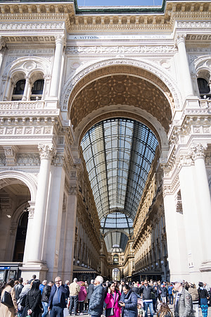 Gallerie a Vittorio Emanuele II, Milan. A famous luxury mall.