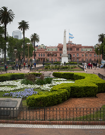 The balcony where Eva Peron gave her final speech
