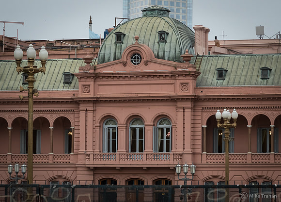 The balcony where Eva Peron gave her final speech