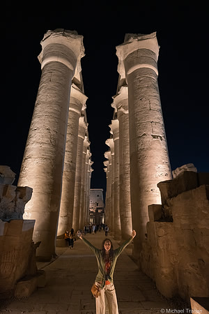 Luxor Temple at Night