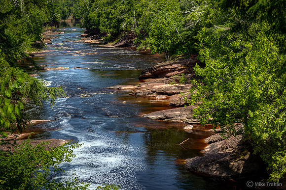 The Black River MI Waterfalls: Rainbow Falls