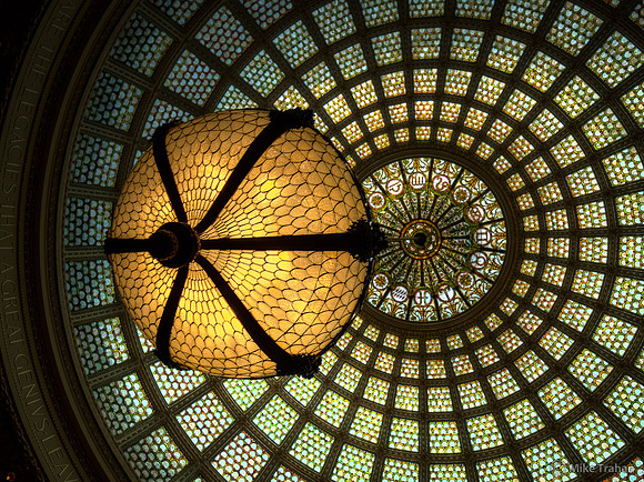 The Tiffany Dome in the Chicago Cultural Center
