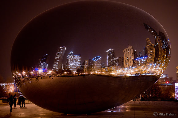 The Bean at Night