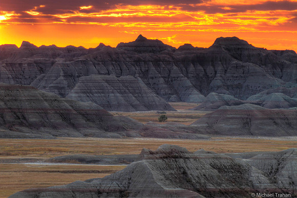A Badlands Sunset