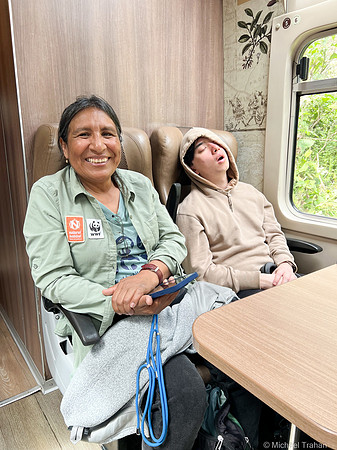 Heading back tired from Machu Picchu