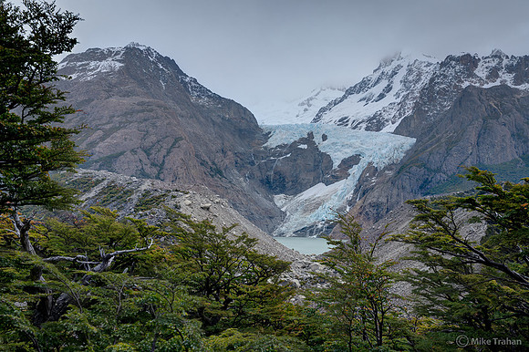 The Piedras Blancas hanging glacier