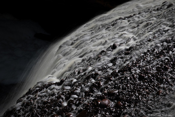 The Black River MI Waterfalls: Detail from Rainbow Falls
