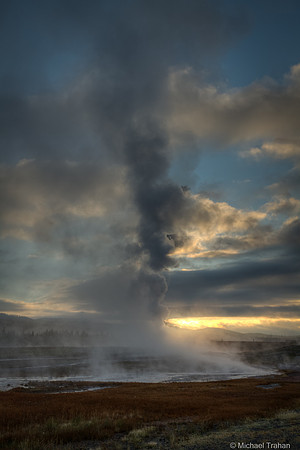 Old Faithful Erupting, Yellowstone