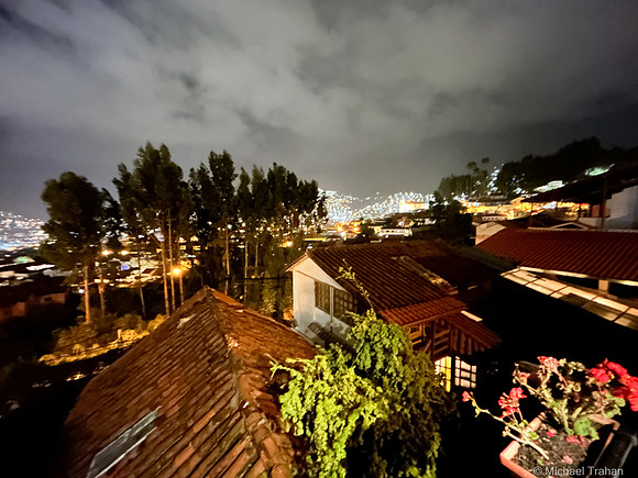 Cusco-Nighttime view from our hotel