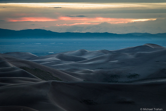 Looking west from The Great Sand Dunes National Park