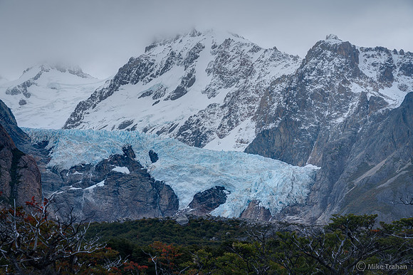 The Piedras Blancas hanging glacier