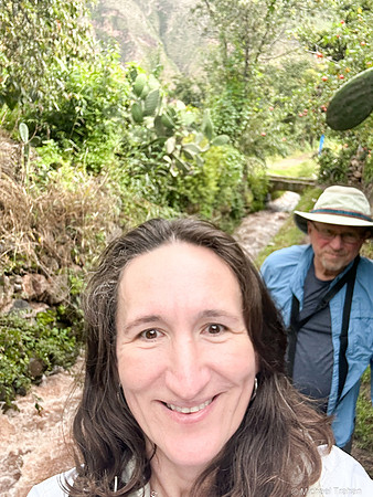 Walking along Inca Terraces