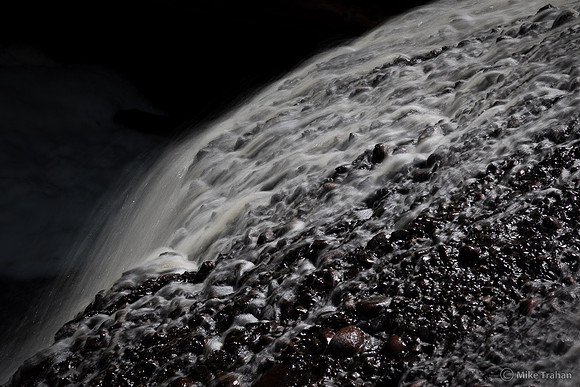 The Black River MI Waterfalls: Detail from Rainbow Falls