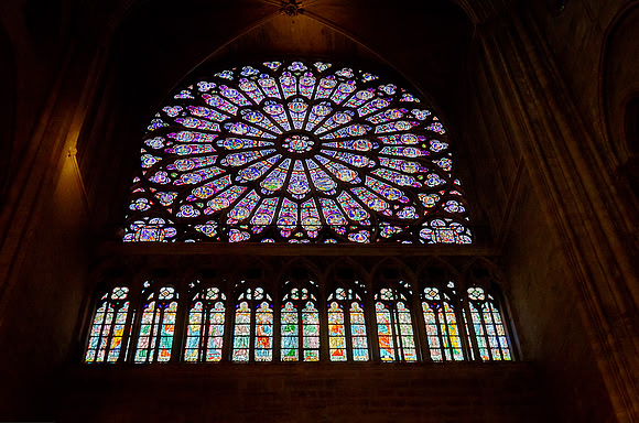 Rose window at Notre Dame