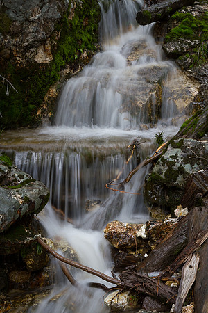Small stream on the Red Rock walk to an overlook on the Grand Ca