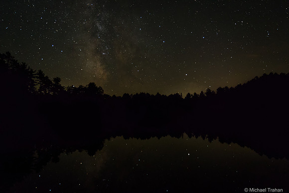 Night Sky Over Dinner Lake, Michigan